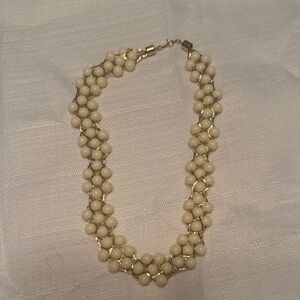 Chic Cream Beaded Necklace